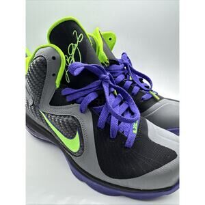 Nike Lebron 9 Black Electric Green & Purple-Youth Sz 5.5Y Rare Clean OG Box